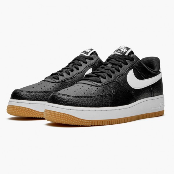 Blå  Nike Air Force 1 07 Svart Hvit Gum CI0057 002 Dame/Herre Sko