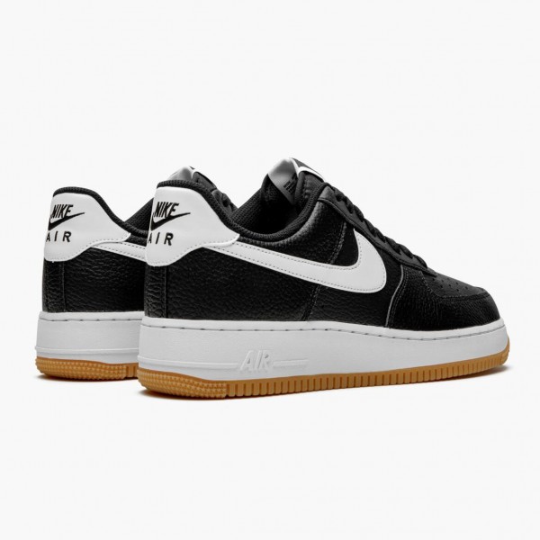 Blå  Nike Air Force 1 07 Svart Hvit Gum CI0057 002 Dame/Herre Sko