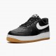 Blå  Nike Air Force 1 07 Svart Hvit Gum CI0057 002 Dame/Herre Sko