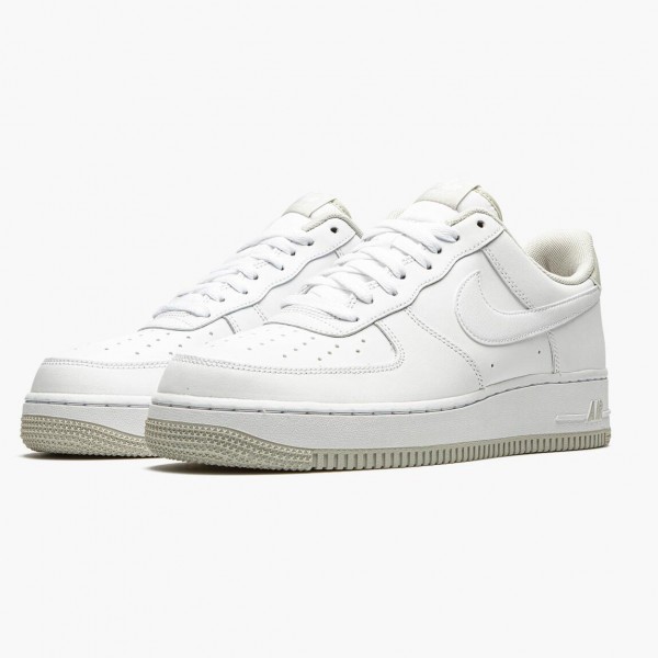 Het  Nike Air Force 1 07 Hvit Light Bone CJ1380 101 Dame/Herre Sko