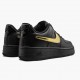 Rød  Nike Air Force 1 Svart Metallic Gull Removable Swoosh Pack CT2252 001 Dame/Herre Sko