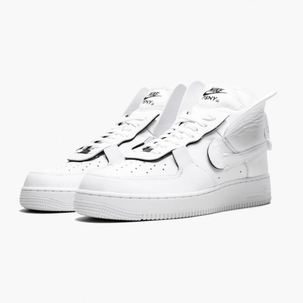 Brun  Nike Air Force 1 High PSNY Hvit AO9292 101 Dame/Herre Sneakers