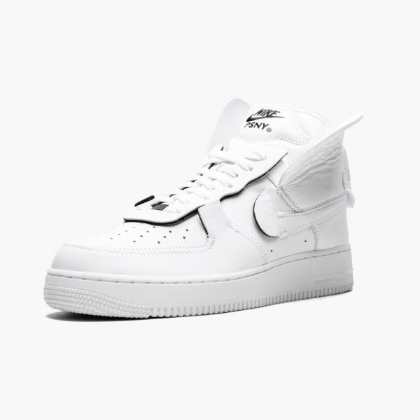 Brun  Nike Air Force 1 High PSNY Hvit AO9292 101 Dame/Herre Sneakers