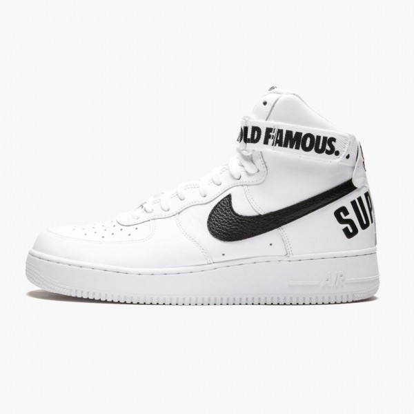 Nike Air Force 1 High Supreme World Famous Hvit 698696 100 Dame/Herre