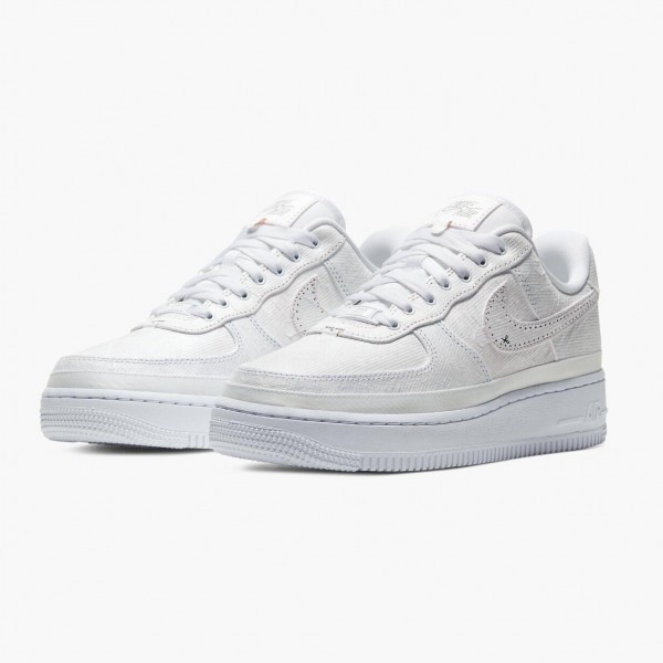 Rød  Nike Air Force 1 LX Tear Away Rød Swoosh CJ1650 101 Dame/Herre Sko