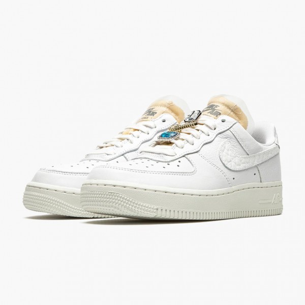 Hvit  Nike Air Force 1 Low 07 LX Bling CZ8101 100 Dame/Herre Sko