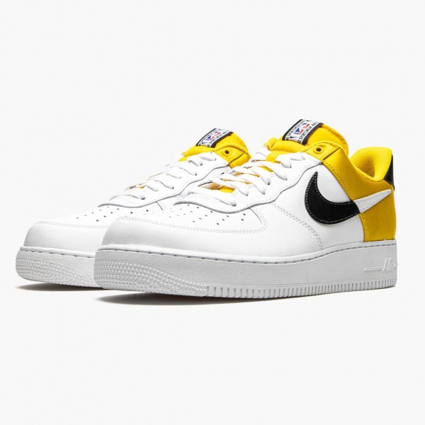 Hvit  Nike Air Force 1 Low Amarillo Satin BQ4420 700 Dame/Herre Sko