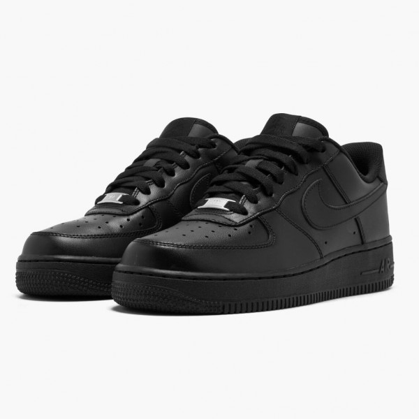 Brun  Nike Air Force 1 Low Svart 2019 315115 038 Dame/Herre Sneakers