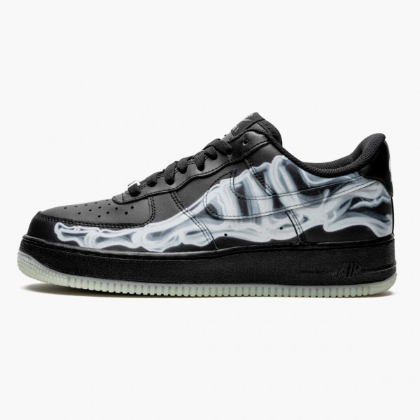 Nike Air Force 1 Low Svart Skeleton BQ7541 001 Herre