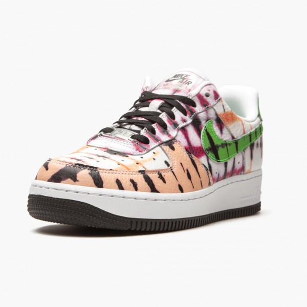 Butikk  Nike Air Force 1 Low Svart Tie Dye CW1267 101 Dame/Herre Sko