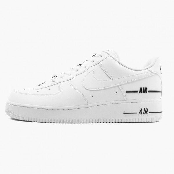 Nike Air Force 1 Low Double Air Low Hvit Svart CJ1379 100 Dame/Herre