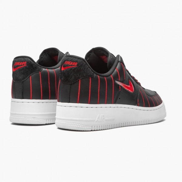 Blå  Nike Air Force 1 Low Jewel Chicago All Star 2020 CU6359 001 Dame/Herre Sneakers