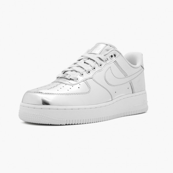 Svart  Nike Air Force 1 Low Metallic Chrome CQ6566 001 Dame/Herre Sko