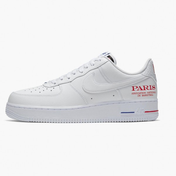 Nike Air Force 1 Low NBA Paris Game CW2367 100 Dame/Herre