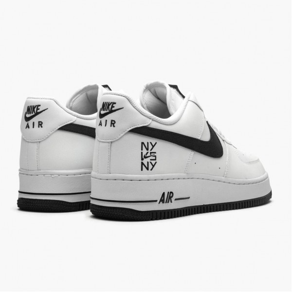 Ny  Nike Air Force 1 Low NY vs NY Hvit Svart CW7297 100 Dame/Herre Sko