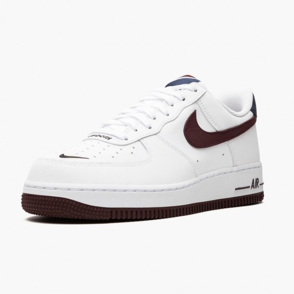 Hvit  Nike Air Force 1 Low Obsidian Hvit University Rød CJ8731 100 Dame/Herre Sko