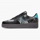 Brun  Nike Air Force 1 Low Off Noir Pure Platine CI0066 001 Dame/Herre Sko