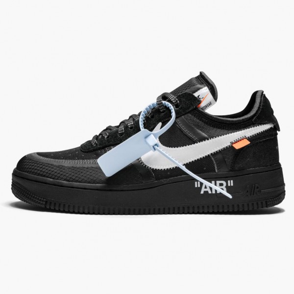 Nike Air Force 1 Low Off Hvit Svart Hvit AO4606 001 Herre