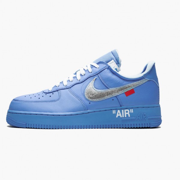 Nike Air Force 1 Low Off-Hvit MCA University Blå CI1173 400 Dame/Herre