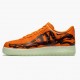 Brun  Nike Air Force 1 Low Oransje Skeleton CU8067 800 Dame/Herre Sneakers