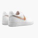 Billig  Nike Air Force 1 Low Oversized Swoosh Hvit Oransje Peel AO2441 102 Dame/Herre Sko