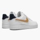 Svart  Nike Air Force 1 Low Removable Swoosh Pack Hvit Vachetta Tan CT2253 100 Dame/Herre Sneakers