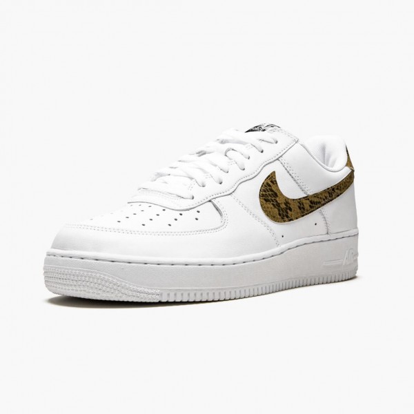 Het  Nike Air Force 1 Low Retro Ivory Snake AO1635 100 Dame/Herre Sneakers