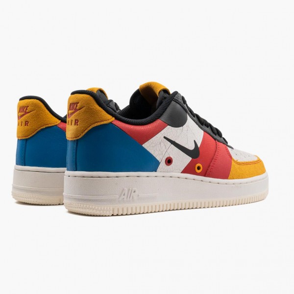 Brun  Nike Air Force 1 Low Sail Amber Rise CI0065 101 Herre Sneakers