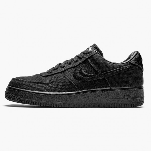 Nike Air Force 1 Low Stussy Svart CZ9084 001 Dame/Herre