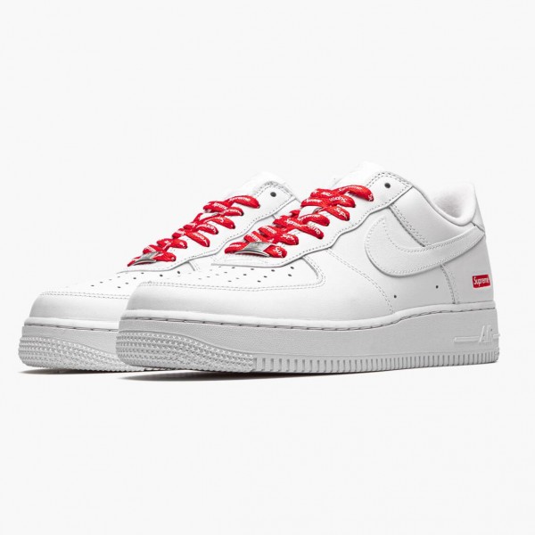 Kjøp  Nike Air Force 1 Low Supreme Hvit CU9225 100 Dame/Herre Sko