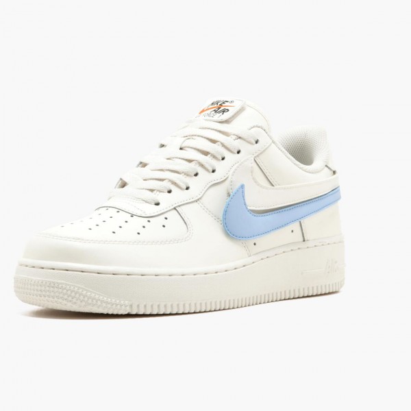 Blå  Nike Air Force 1 Low Swoosh Pack All Star AH8462 101 Dame/Herre Sneakers