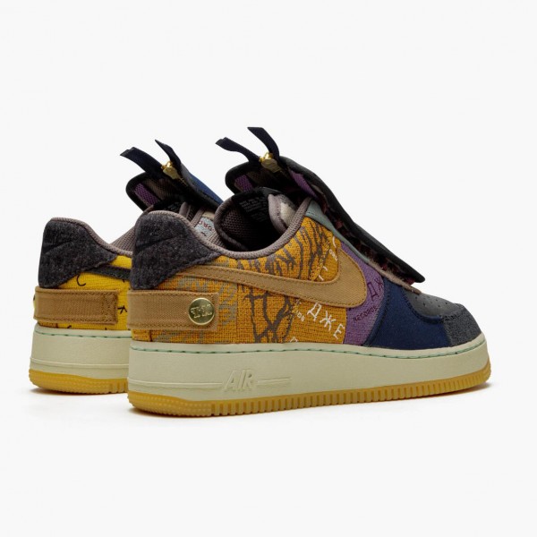 Rød  Nike Air Force 1 Low Travis Scott Cactus Jack CN2405 900 Dame/Herre Sneakers