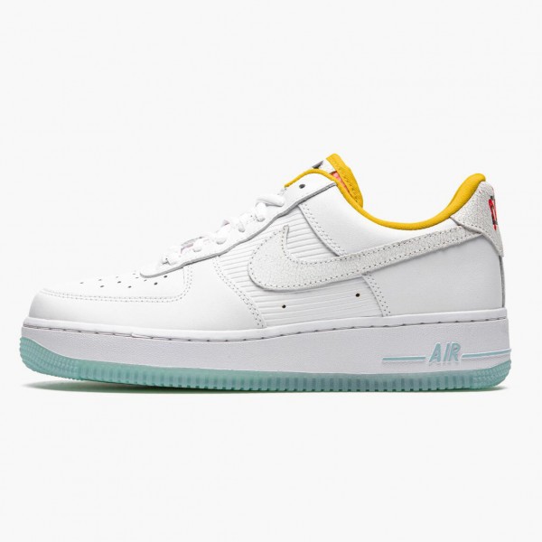 Nike Air Force 1 Low Hvit Dark Sulfur CZ8132 100 Dame/Herre