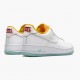 Rabatt  Nike Air Force 1 Low Hvit Dark Sulfur CZ8132 100 Dame/Herre Sneakers