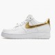 Rabatt  Nike Air Force 1 Low Hvit Metallic Gull DC2181 100 Dame/Herre Sneakers