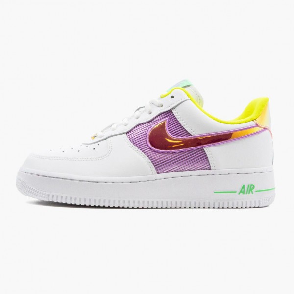 Nike Air Force 1 Low Hvit Multi Pastel CW5592 100 Dame/Herre