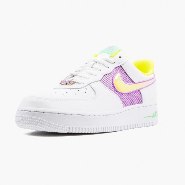 Ny  Nike Air Force 1 Low Hvit Multi Pastel CW5592 100 Dame/Herre Sko