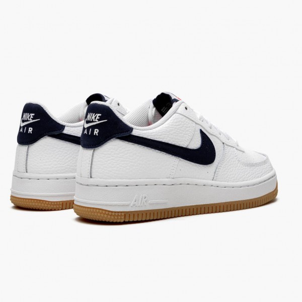 Kjøp  Nike Air Force 1 Low Hvit Obsidian CI1759 100 Dame/Herre Sneakers