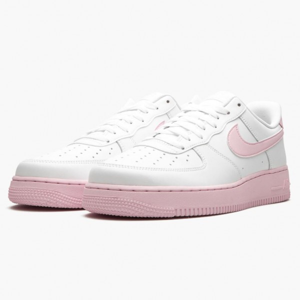 Ny  Nike Air Force 1 Low Hvit Rosa Foam CK7663 100 Dame Sneakers