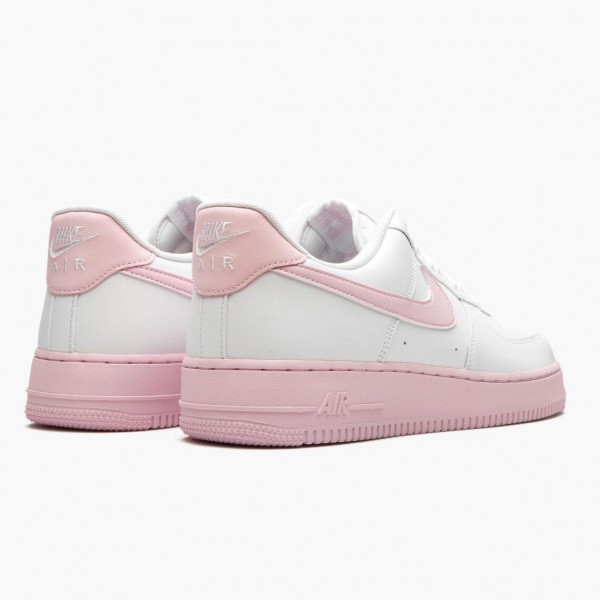 Ny  Nike Air Force 1 Low Hvit Rosa Foam CK7663 100 Dame Sneakers