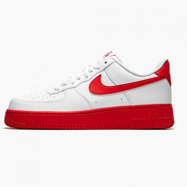 Nike Air Force 1 Low Hvit Rød Midsole CK7663 102 Dame/Herre