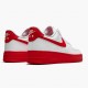 Svart  Nike Air Force 1 Low Hvit Rød Midsole CK7663 102 Dame/Herre Sneakers