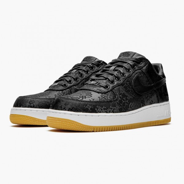 Blå  Nike Air Force 1 Low fragment design x CLOT CZ3986 001 Dame/Herre Sko