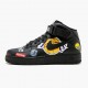 Hvit  Nike Air Force 1 Mid Supreme NBA Svart AQ8017 001 Dame/Herre Sko