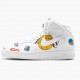 Het  Nike Air Force 1 Mid Supreme NBA Hvit AQ8017 100 Dame/Herre Sko