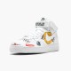 Het  Nike Air Force 1 Mid Supreme NBA Hvit AQ8017 100 Dame/Herre Sko