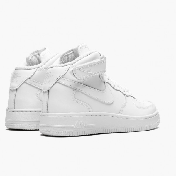 Rød  Nike Air Force 1 Mid Hvit 2014 314195 113 Dame/Herre Sneakers