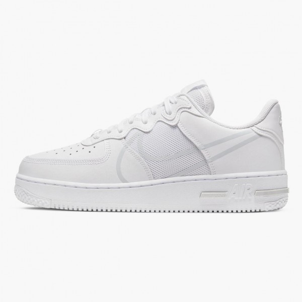 Nike Air Force 1 React Hvit CT1020 101 Dame/Herre