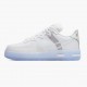 Hvit  Nike Air Force 1 React Hvit Light Bone CQ8879 100 Dame/Herre Sko