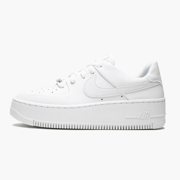 Nike Air Force 1 Sage Low Triple Hvit AR5339 100 Dame/Herre